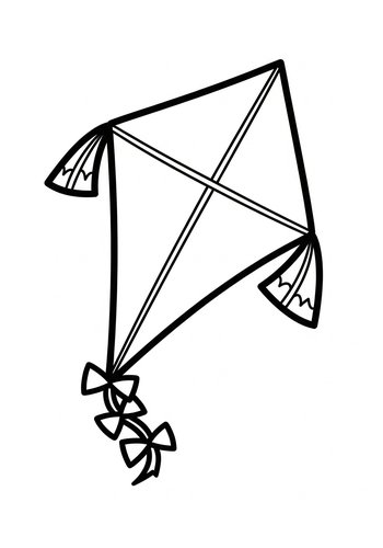 Kite Coloring Page: A Fun Flying Adventure