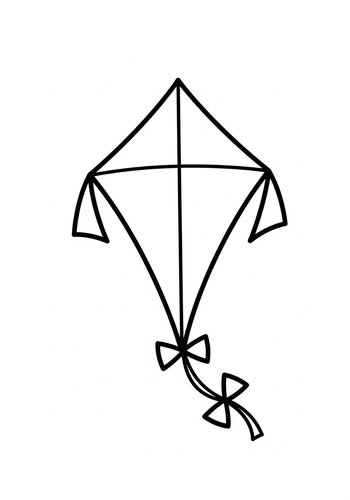 Kite Coloring Page: Soar Into Fun