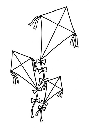Kite Coloring Page: Soar Into Fun