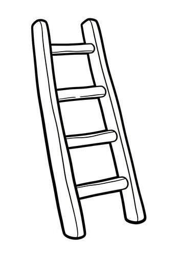 Ladder Coloring Page For Kids