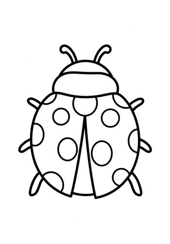 Ladybug Coloring Page For Kids