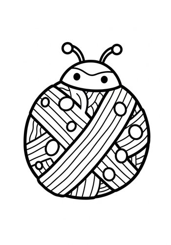 Ladybug Coloring Page For Kids
