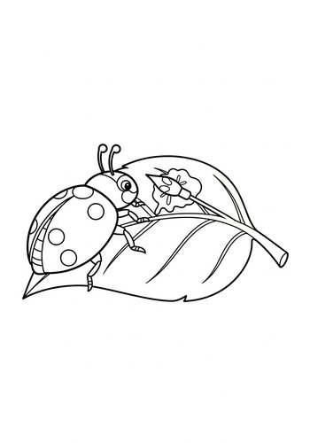 Ladybug Painter Coloring Page - Printable Fun