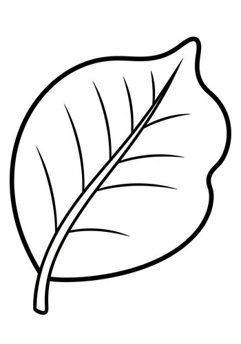 Leaf Coloring Page: Nature's Beauty
