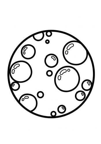 Lunar Landscape Coloring Page: A Celestial Adventure