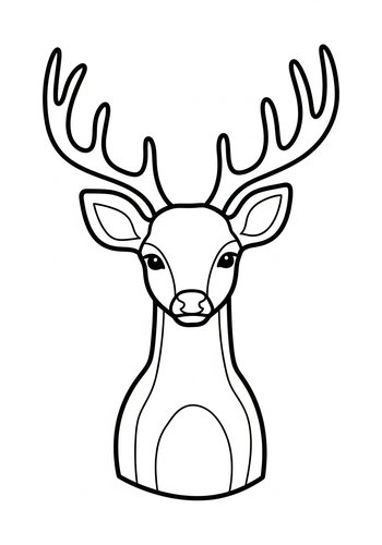 Majestic Deer Coloring Page