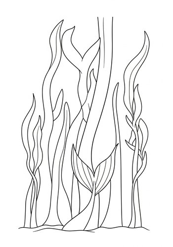 Mermaid's Cove Coloring Page