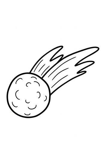Meteor Coloring Page: Cosmic Fun