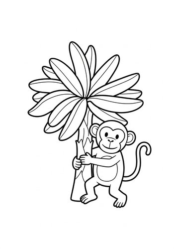 Monkeying Around: A Coloring Adventure