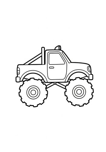 Monster Truck Coloring Adventure