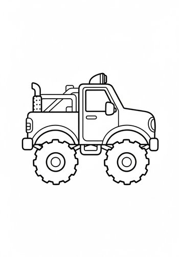 Monster Truck Coloring Page Fun