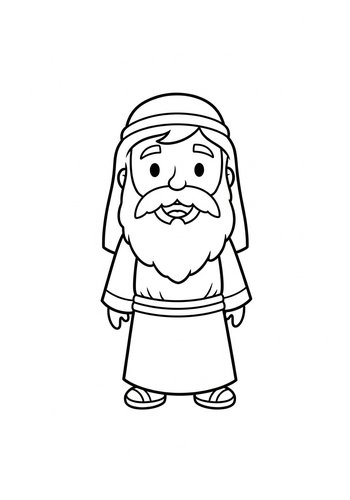 Moses Coloring Page For Kids