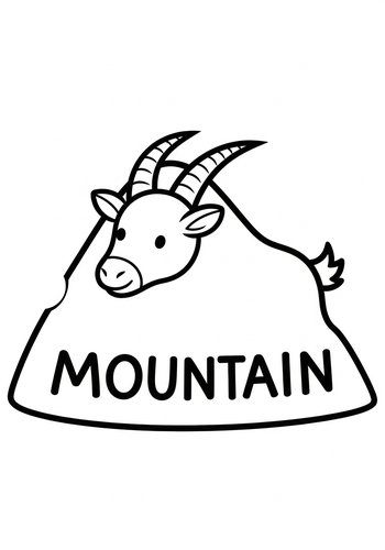 Mountain Goat Coloring Page: An Adventure Awaits