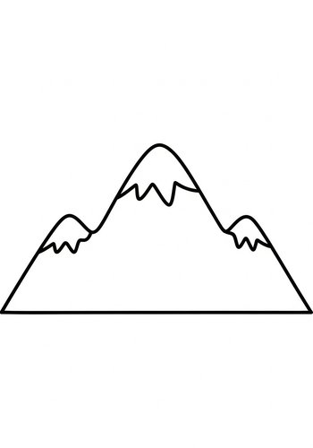 Coloring Page: Mountain Majesty: A Coloring Adventure