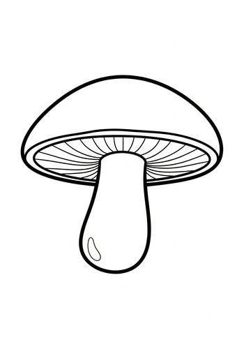 Mushroom Coloring Page: Fun Fungi Art