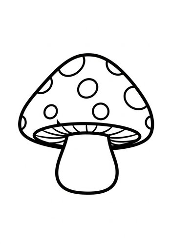 Mushroom Magic: A Fun Coloring Page