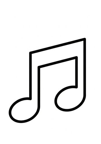 Musical Note Coloring Page: Harmonious Fun