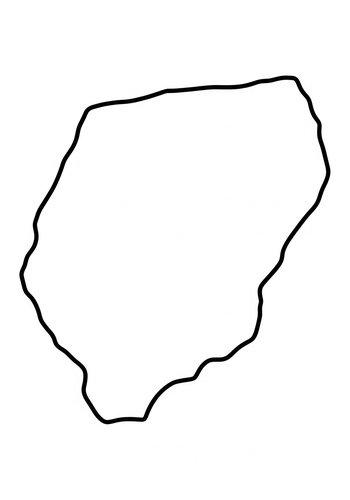 Niue Map Coloring Page: Island Outline Fun
