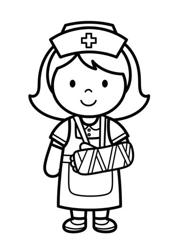 Nurse Coloring Page: Caring Coloring Fun