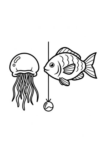 Ocean Friends Coloring Page