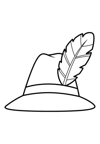 Oktoberfest Hat Coloring Page: Festive Fun