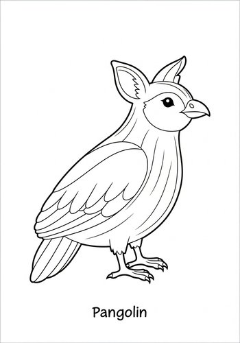 Thumbnail: Pangolin Coloring Page: Adorable And Scaly