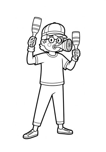 Party Time Coloring Page