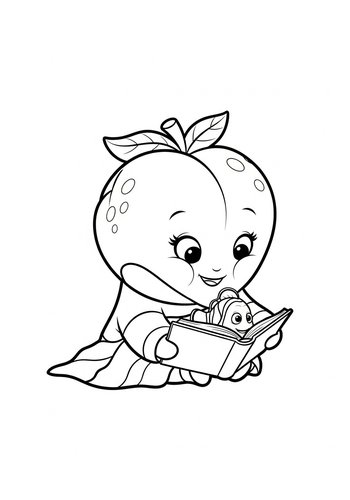 Coloring Page: Peach Reading A Bedtime Story To Nemo Coloring Page