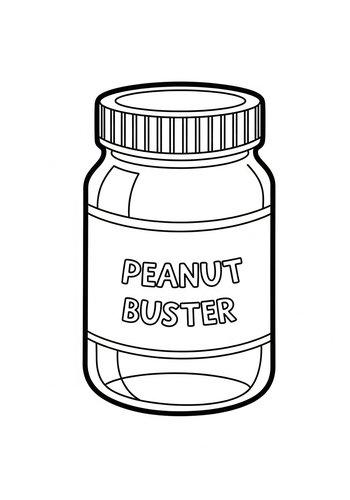 Peanut Buster Coloring Page Fun