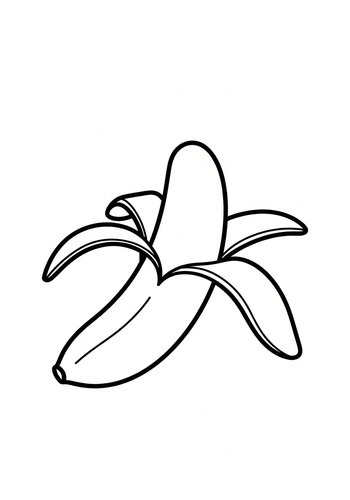 Coloring Page: Peel-tastic Banana Coloring Page
