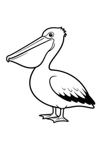 Pelican Coloring Page: A Coastal Bird Adventure