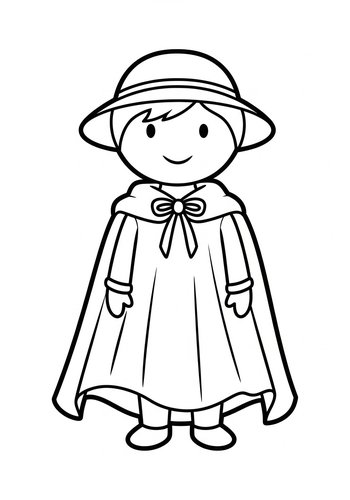 Pilgrim Coloring Page: Thanksgiving Fun