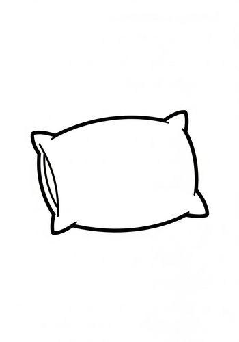 Pillow Coloring Page: Dreamy Relaxation