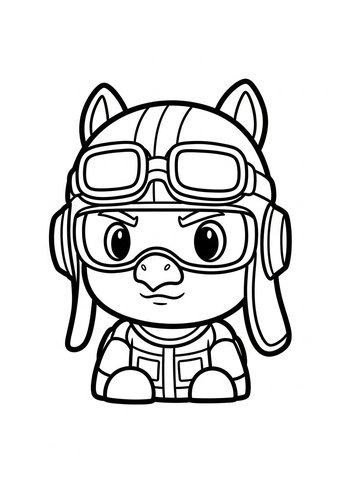 Pilot Pony Coloring Page