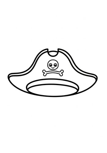 Pirate Hat Coloring Page: Ahoy, Matey