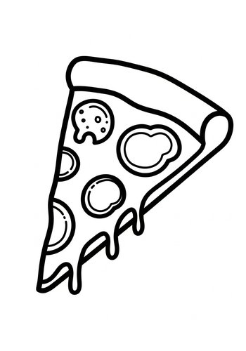 Pizza Slice Coloring Page: A Delicious Treat To Color