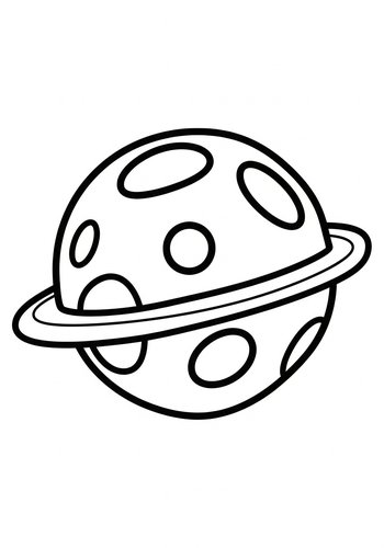 Coloring Page: Planet Coloring Page - Cosmic Fun