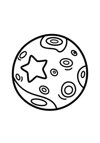 Coloring Page: Planet Coloring Page: Journey To Outer Space
