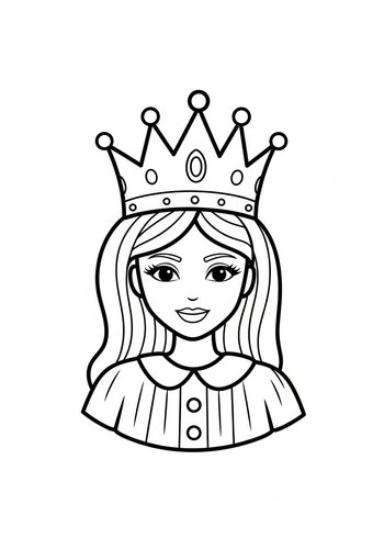 Pretty Princess Coloring Page Fun