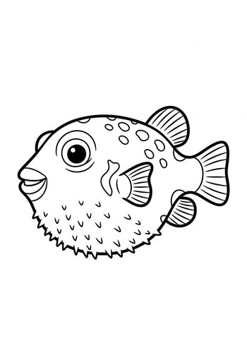 Pufferfish Pal: Underwater Coloring Adventure