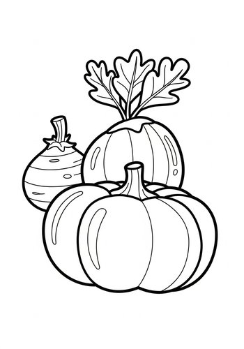 Pumpkin Patch Coloring Page: Fall Harvest Fun