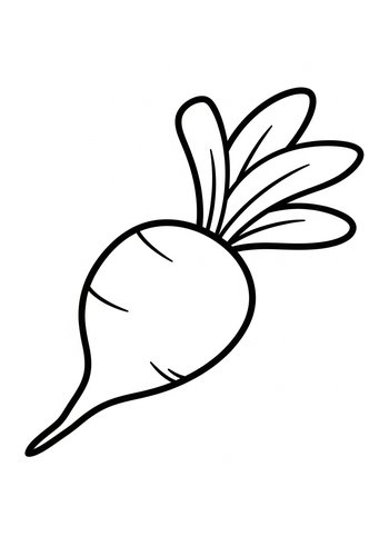 Radish Ready To Color
