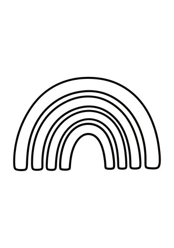 Rainbow Coloring Page: A Burst Of Color