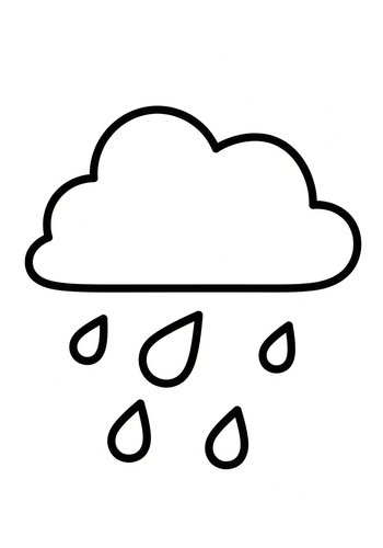 Rainy Day Coloring Page: Fun With Weather