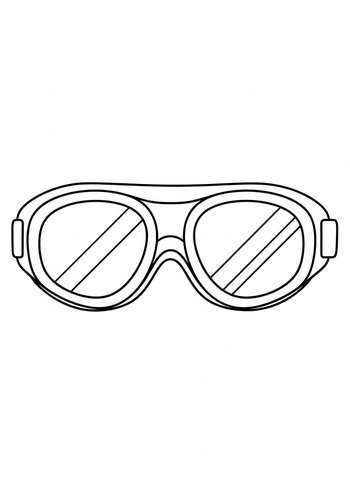 Retro Goggles Coloring Page: Steampunk Style
