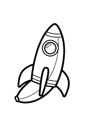Rocket Coloring Page: Blast Off