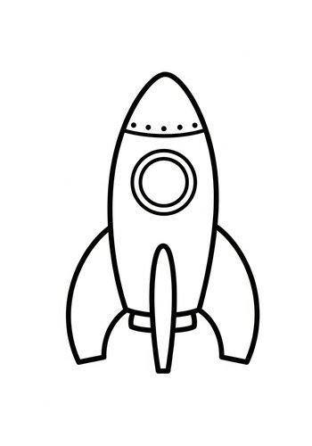 Rocket Coloring Page: Blast Off To Fun