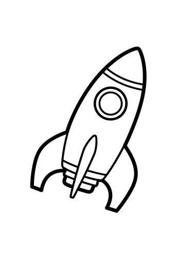 Rocket Ship Coloring Page - Blast Off To Fun