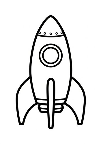 Rocket Ship Coloring Page: Blast Off To Fun