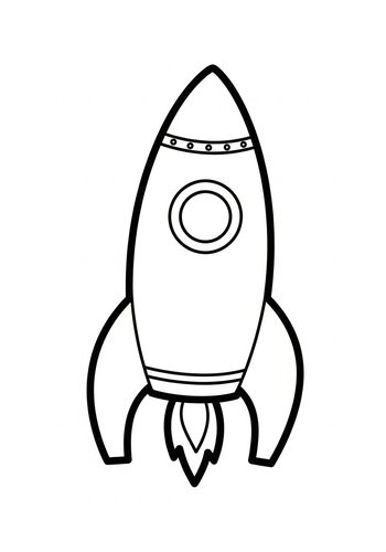 Rocket Ship Coloring Page: Blast Off With Fun